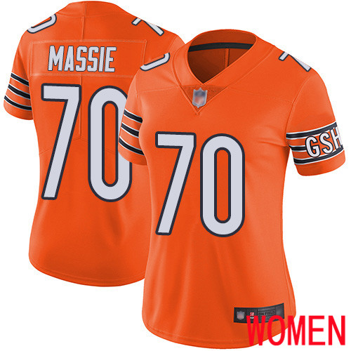 Chicago Bears Limited Orange Women Bobby Massie Alternate Jersey NFL Football #70 Vapor Untouchable